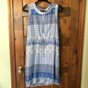 Lucky Brand Blue and White Dress